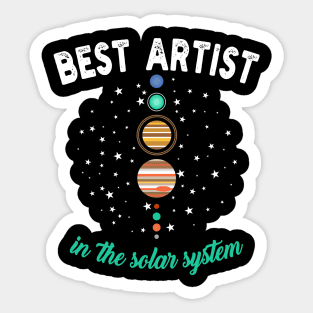 Best Artist in the Solar System Sticker